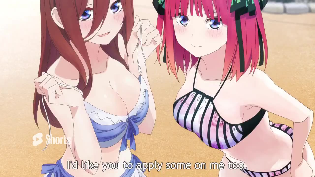 Nino And Miku in Swimsuit