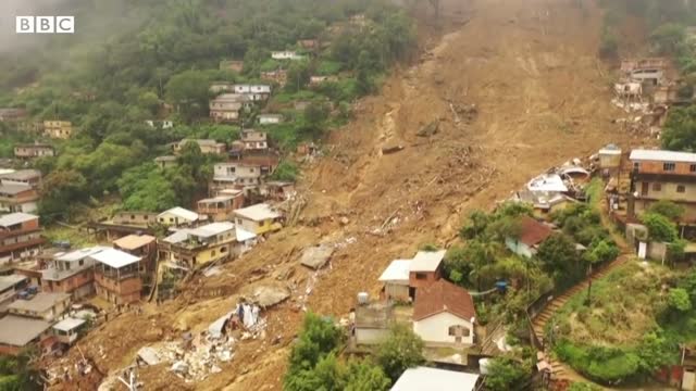 Deadly landslides wreak havoc in Petrópolis, Brazil - BBC News