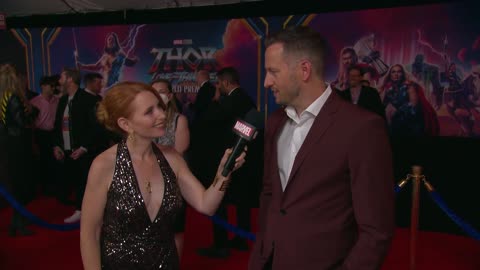 Brian Chapek Talks Team Darryl on the Thor Love and Thunder Red Carpet