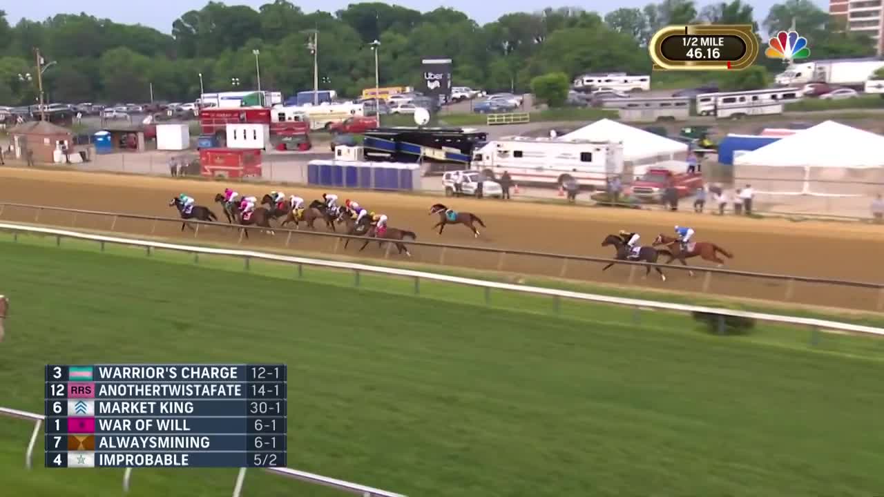 Preakness Stakes 2019 (FULL RACE), jockey John Velazquez thrown from horse | NBC Sports