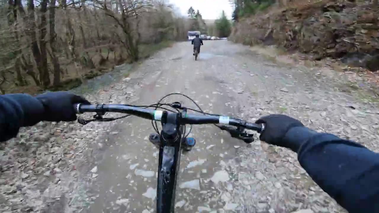 Lovey Dyfi into Super Swooper, Dyfi Bike Park