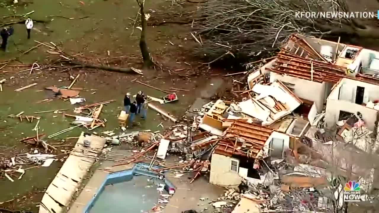 Suspected Tornado Destroys Oklahoma Homes