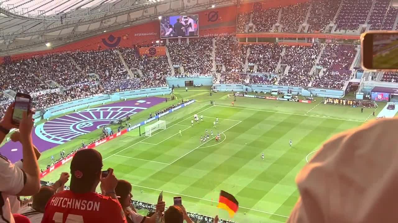 [Local video] Qatar World Cup 2022 Japan 🇯🇵 vs. Germany 🇩🇪 Germany scores With penalty