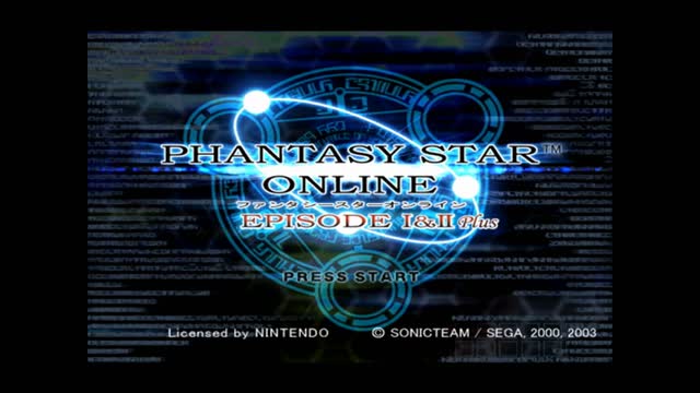 Phantasy Star Onine Episode I & II Plus (Nintendo Gamecube): Intro Opening & Title