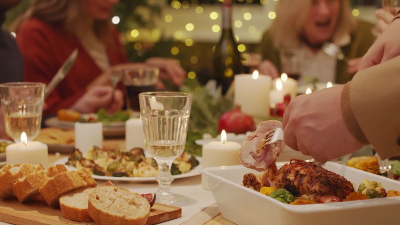 A Group Of People Dining Together