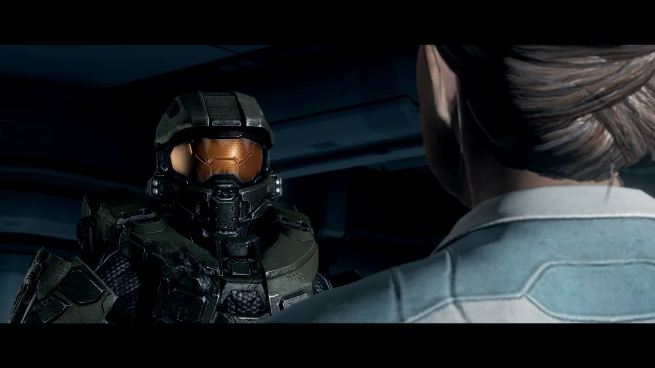 Halo 4 Cutscene Master Chief Telling Tillson That He Has To Blow Up The Station