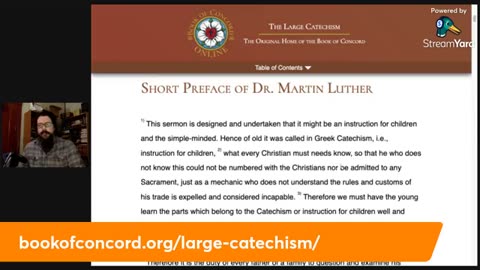 Luther's Large Catechism: Two Prefaces and Five Parts