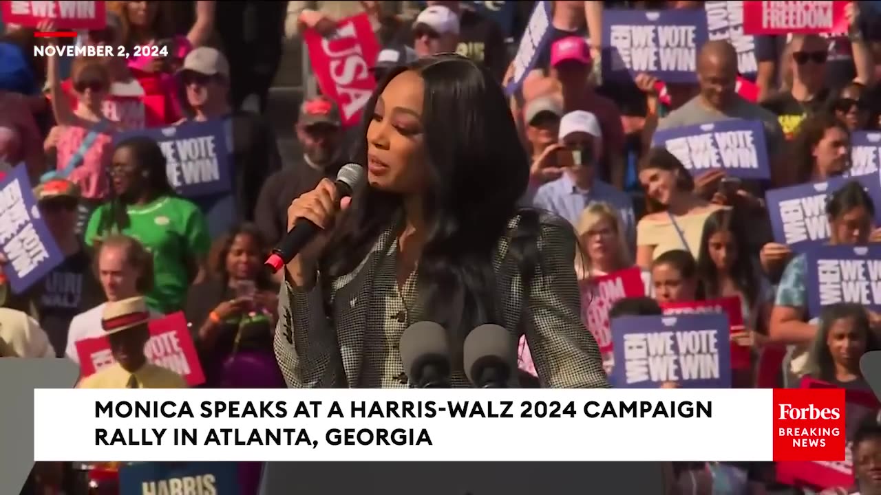 Monica Rallies For Kamala Harris During A Campaign Event In Atlanta, GA- Are You With Me-