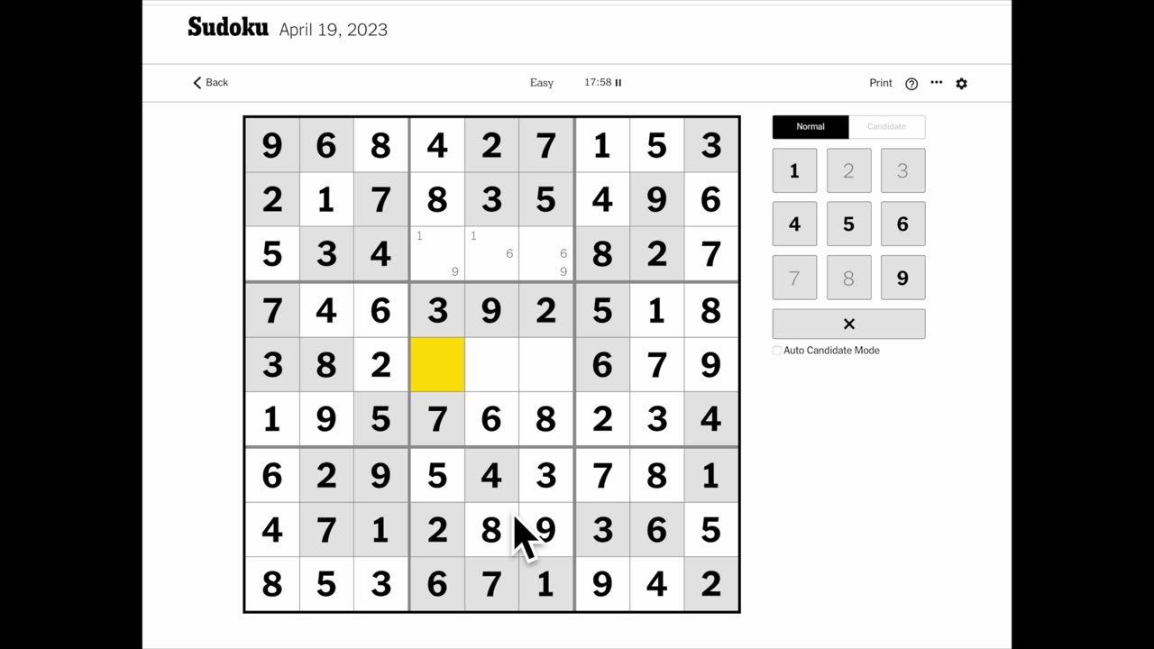 Sudoku 2023-04-19