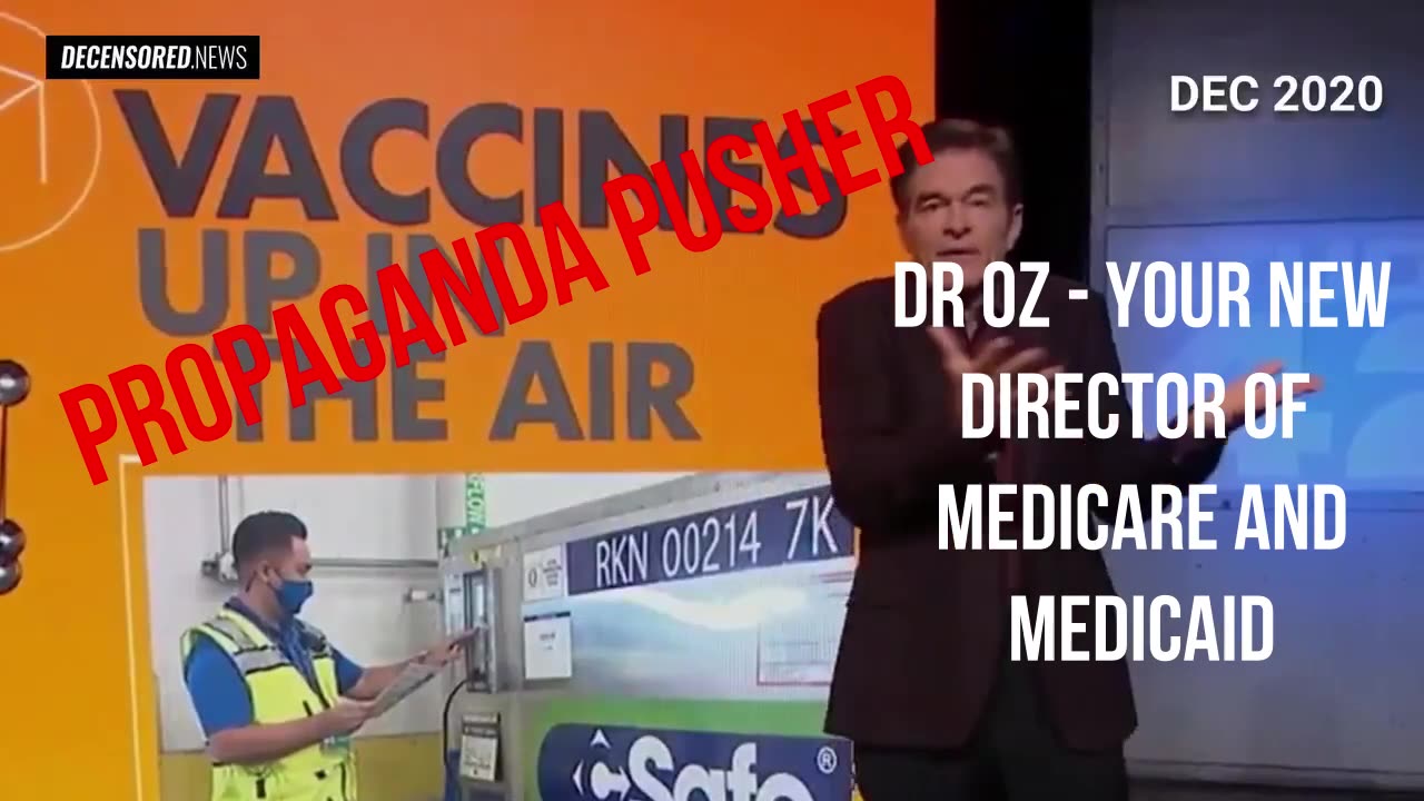 Dr. Oz literally looked into the eyes of Americans and told them the shots were safe