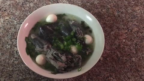 Easy Asian Black Chicken Soup Recipe [Cambodian Food]