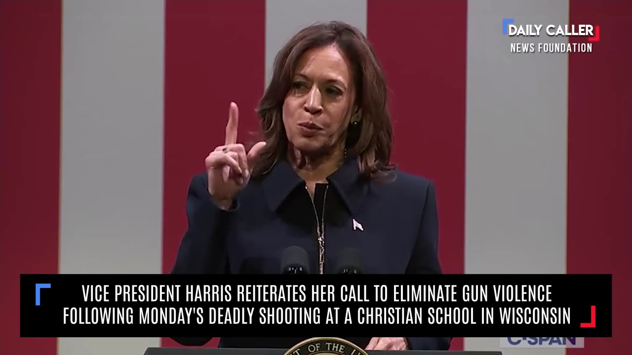 Vice President Harris Calls For End To Gun Violence Following Deadly Wisconsin School Shooting