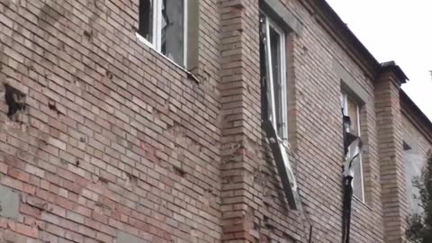 A video shows the effects of the destruction from the mutual bombing in the Kievsky region