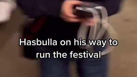 Hasbulla on his way to run the festival