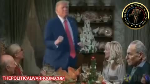 "TRUMP'S SURPRISE VISIT TO SEE JOE BIDEN & DEMS ON THANKSGIVING 2021 VIDEO"