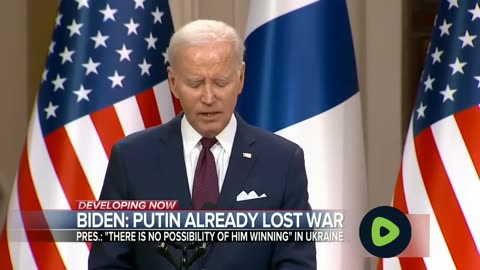 Biden says 'no possibility' that Putin will win war in Ukraine