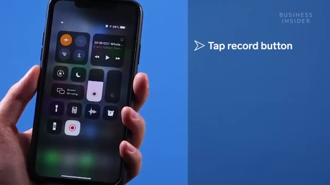 How to screen recording in iphone