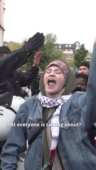 ►◾️German Hypocrisy Exposed: “Where is the freedom of speech?” furious Palestine activist