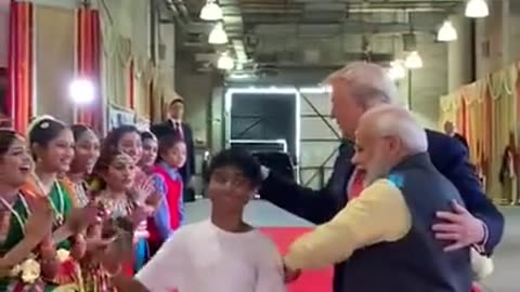PM Modi & President Trump interacted with a group of youngsters