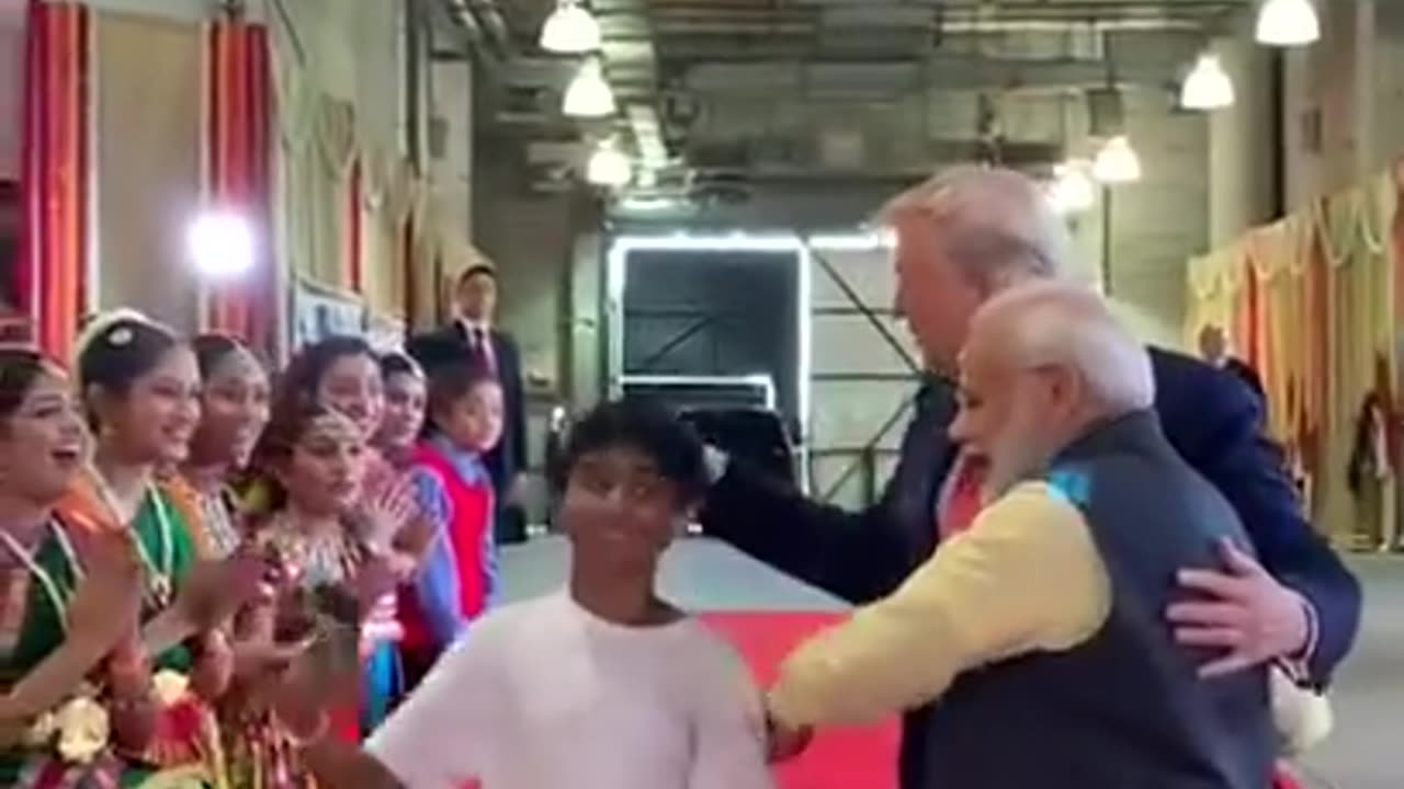 PM Modi & President Trump interacted with a group of youngsters