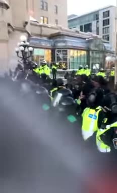 HORSES RUN OVER BY TERORIST POLICE BLAME TRUDEAU.