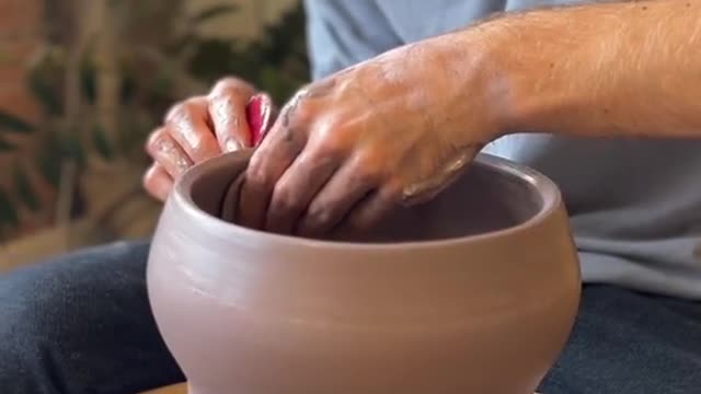 I was happy with this one #pottery #satisfying #asmr