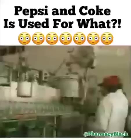 COKE AND PEPSI ARE USED FOR 😱