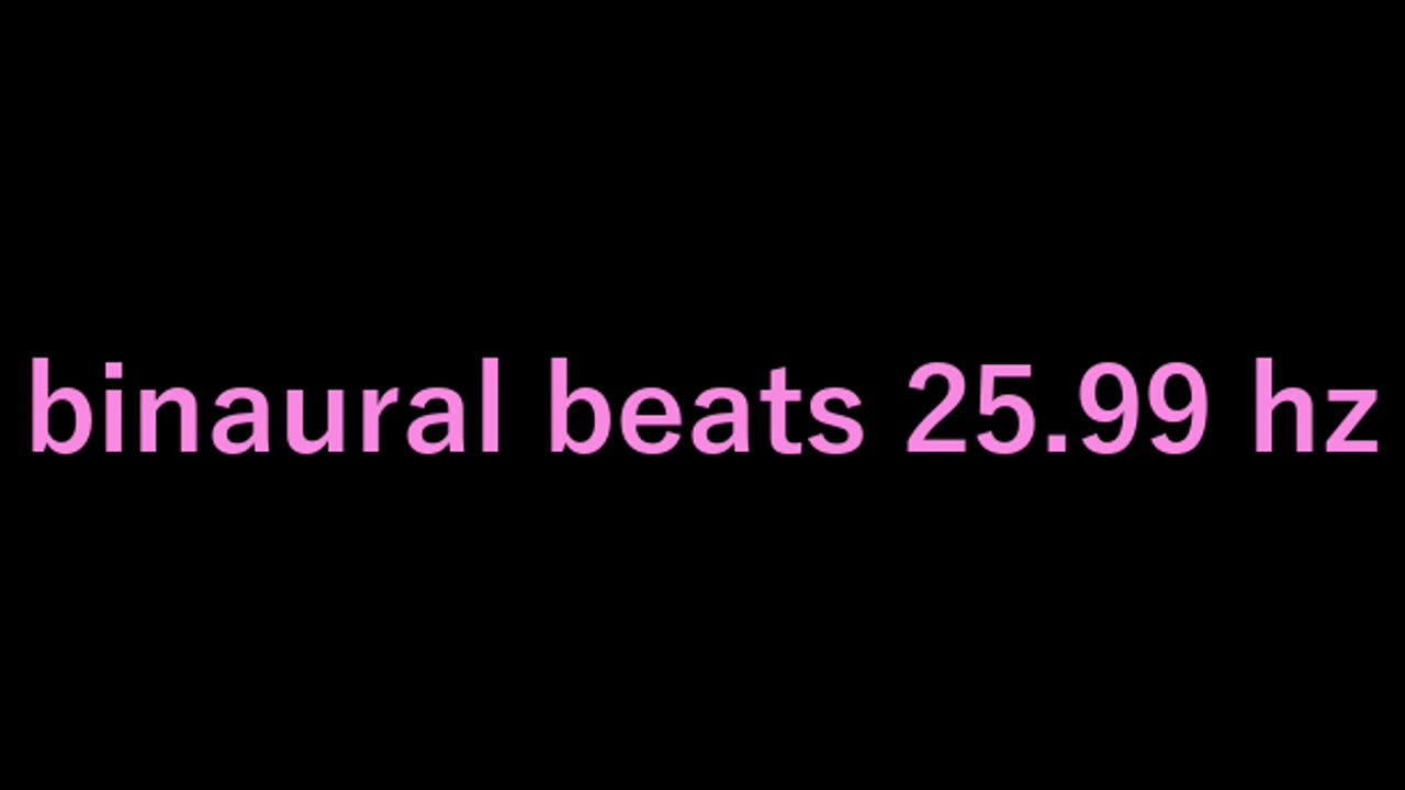 binaural beats 25.99 hz