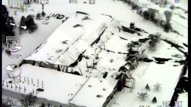 Snow causes massive roof collapse in Erie County