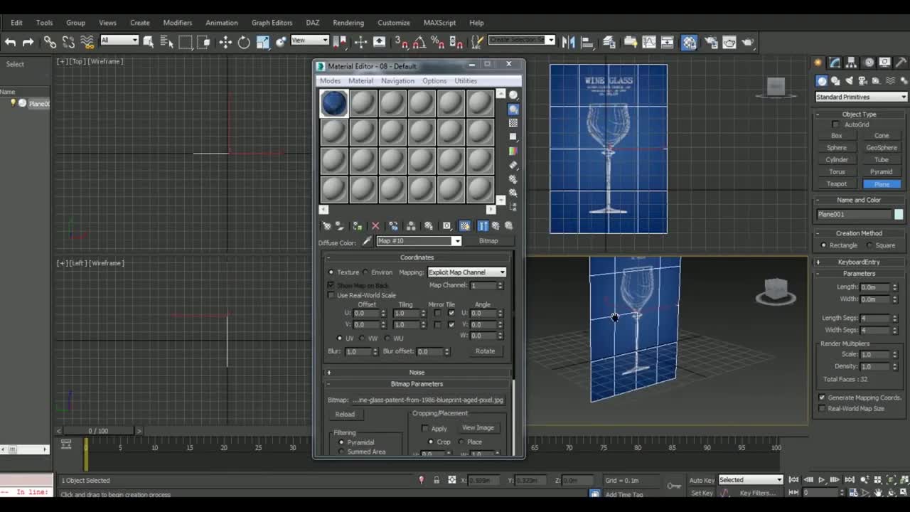 Inserting image in 3DS STUDIO MAX