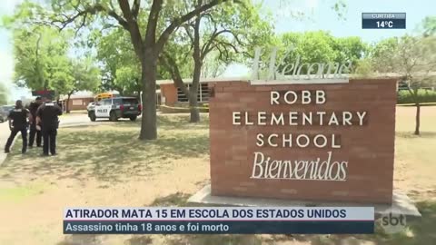 EUA: atirador de 18 anos mata 14 alunos e um professor no Texas | SBT Brasil (24/05/22)