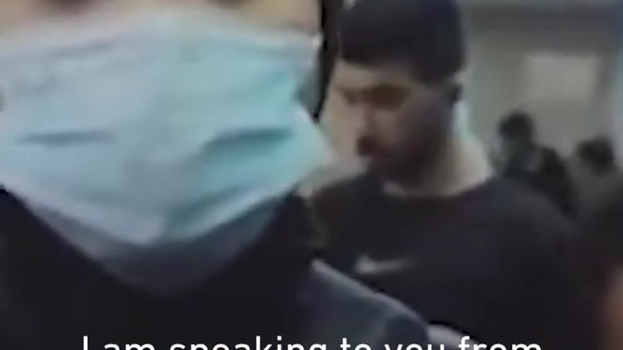 A reporter in Gaza consoles a fearful child