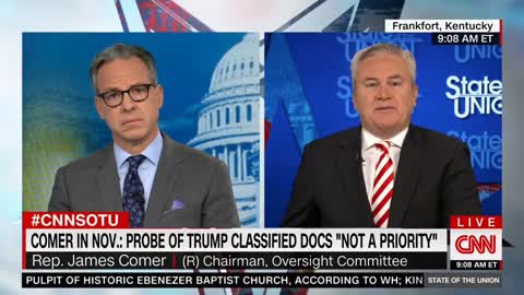 Jake Tapper Thinks He Has Rep James Comer Cornered, But Comer Proves Him Wrong