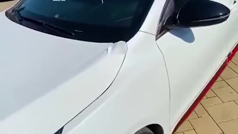 Unboxing new car