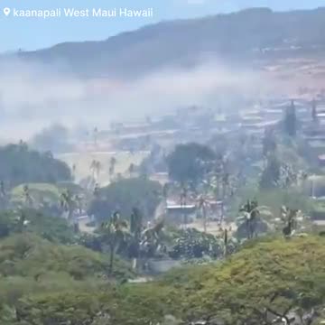 Hawaii - Another fire Forces Evacuations near Lahaina in Ka’anapali West Maui