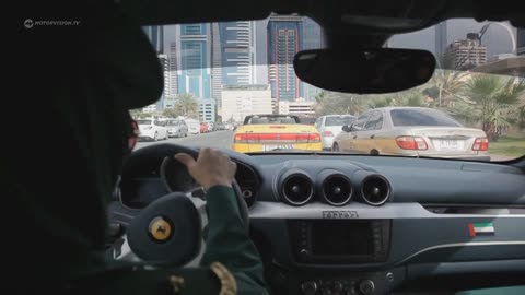 Dubai police cars for petroling