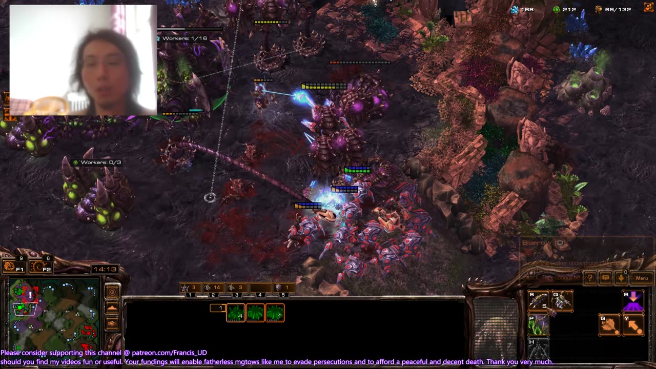 starcraft2 zvp on babylon got mauled by charging zealots&turtling..