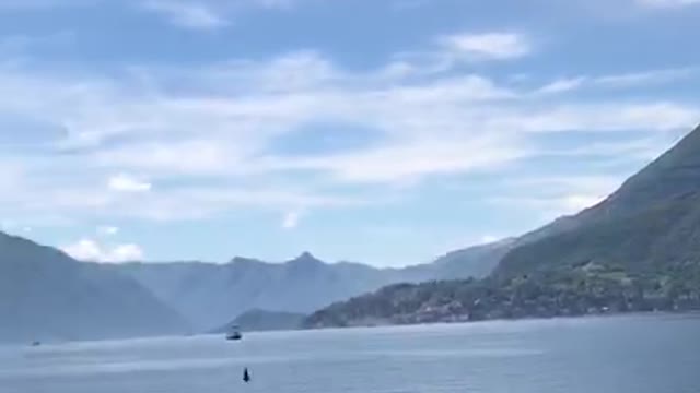 Lake Como in Varenna in Northern Italy