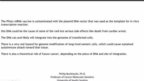 Foreign DNA found in the Covid vaccine.