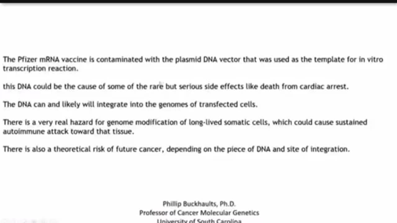 Foreign DNA found in the Covid vaccine.