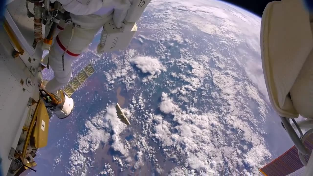 Astronauts accidentally lose a shield in space