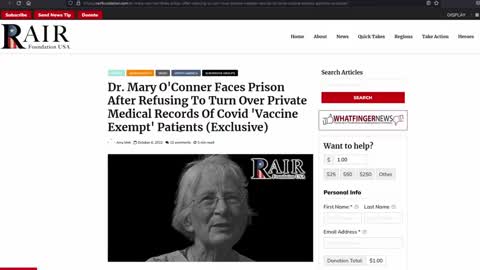 Canadian Hero Dr Mary O'Conner Attacked, Threatened & RAIDED By Corrupt Govt To FORCE More- 10-10-22