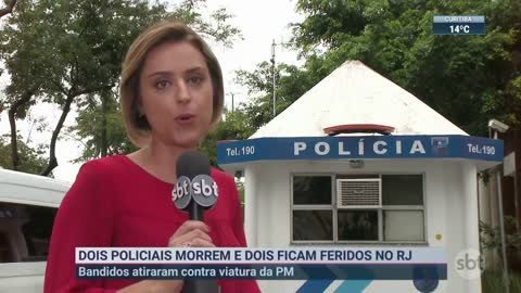 Dois policiais morrem e dois ficam feridos em operação no RJ | SBT Brasil (07/11/22)