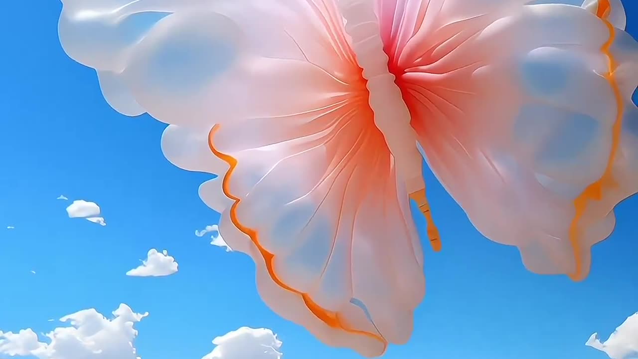 Butterfly in sky
