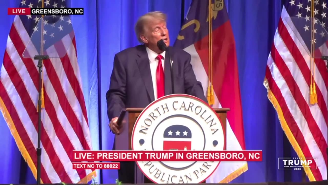 President Trump Speaks at NC GOP Convention