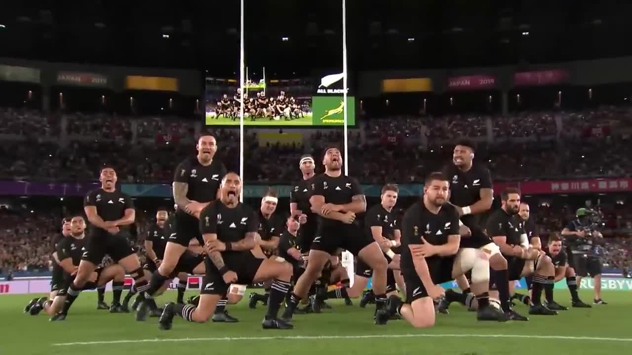 New Zealand's first Haka at Rugby World Cup 2019