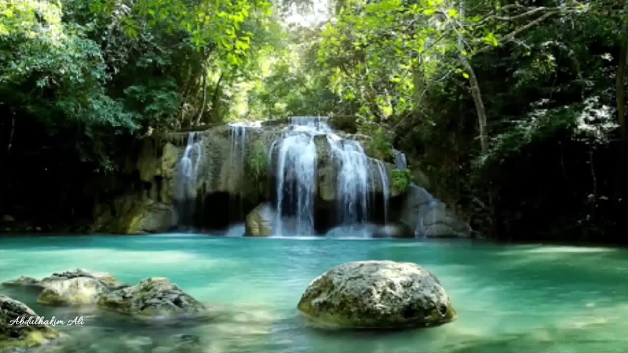 Beautiful Relaxing Music With Beautiful Waterfall Sounds