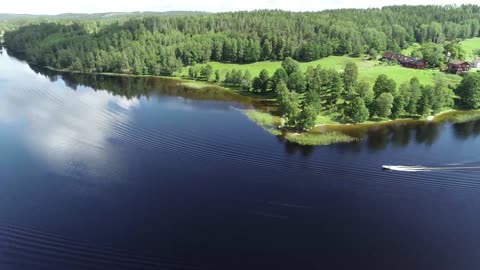 Water Boat | Lake Summer | Heaven Reflection Blue