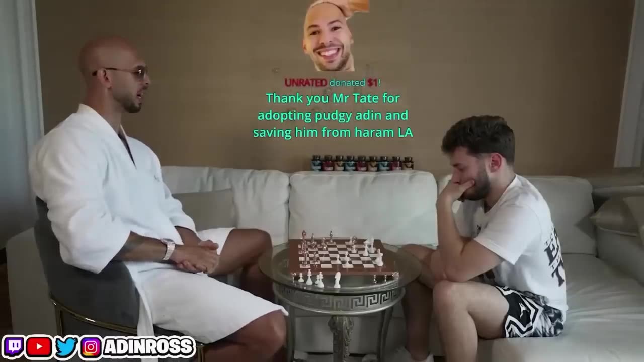 ANDREW TATE LAUGHS ON ADIN ROSS 13MINS