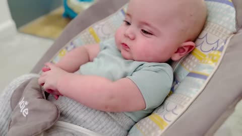 Cute baby playing with his sister❤️❤️💙💙